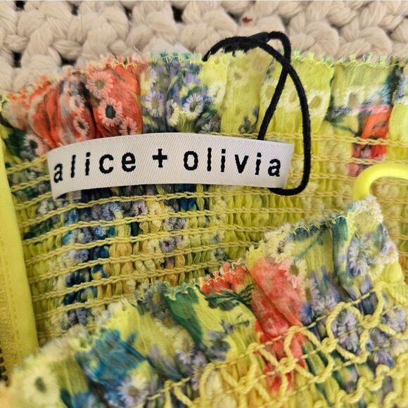 Alice + Olivia Jocelyn Tiered Ruffle Maxi Dress NWT - Picture 7 of 9